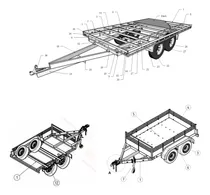 Comprar Projeto Construir Carretinha Reboque  2 Eixos  Pdf