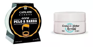 Cera Modeladora Capilatis Pelo Barba 55g + Crema Ferrini