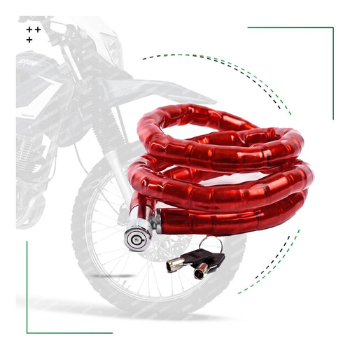 Imagen 1 de 7 de Linga Piton Con Cerradura Moto 24x120 Cm Premium Inox Style