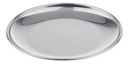 2 Set De Platos Modernos De Acero Inoxidable 14cm 2 Piezas
