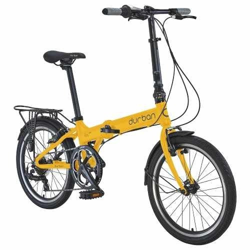 Bicicleta  Durban Bay pro aro 20 7v freio v-brakes cor amarelo