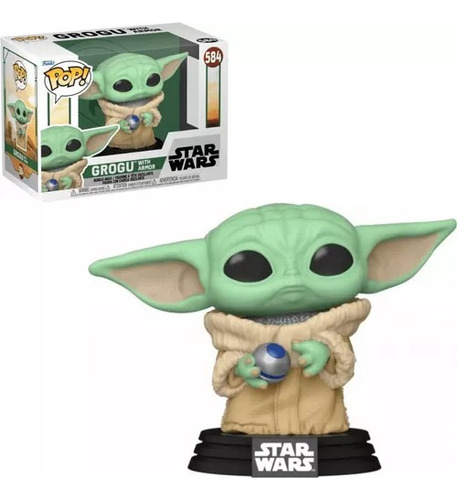 Funko Pop Grogu With Armor 584 - The Book Bobafet . 