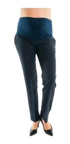 Pantalon De Vestir Azul Marino Dama