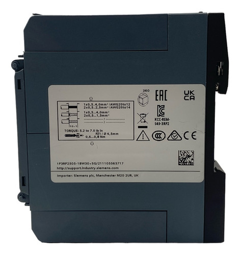 3rp2505-1bw30 Siemens Time Relay (Usado)