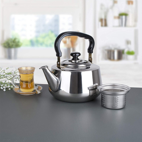 Tetera Acero Inoxidable C/infusor 3 L - Alpine Cuisine Gris