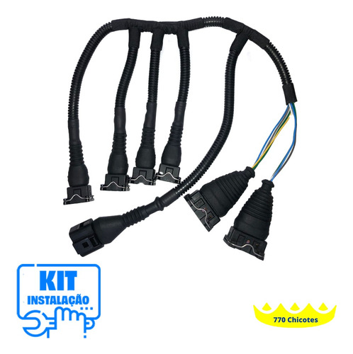 Chicote Bico Injetor Gol 1.8 Mi Ap 97 A 02 Com Capa