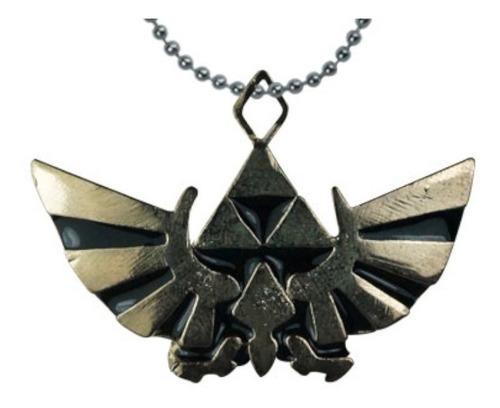 Zelda Collar Dije Llavero Phonestrap Trifuerza Alada Link