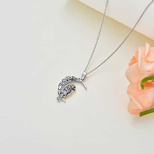 Collar De Cuervo Plesitep De Plata De Ley Con Colgante De Cu