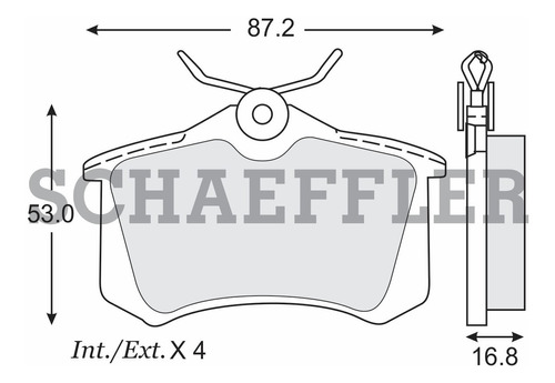 Balatas De Disco Traseras Renault Scenic 2001 Ruville