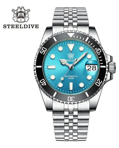 Reloj Steeldive Sd1953 Submariner Diver 300m Nh35 Automatico