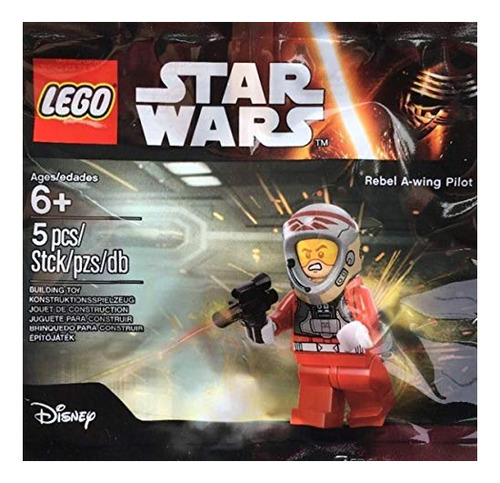 Minifigura De Lego Star Wars Rebel A-wing Pilot En Bolsa