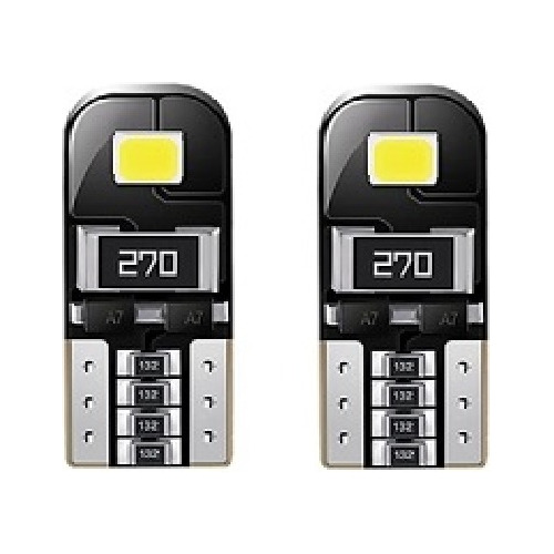 Kit 02 Lampada Led T10 Pingão Canbus Cob 10w 12v - 6000k