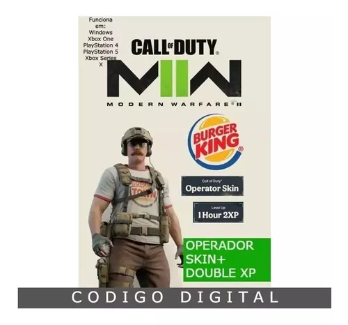 Call Of Duty Mw2 (skin) Operador Bk - Código