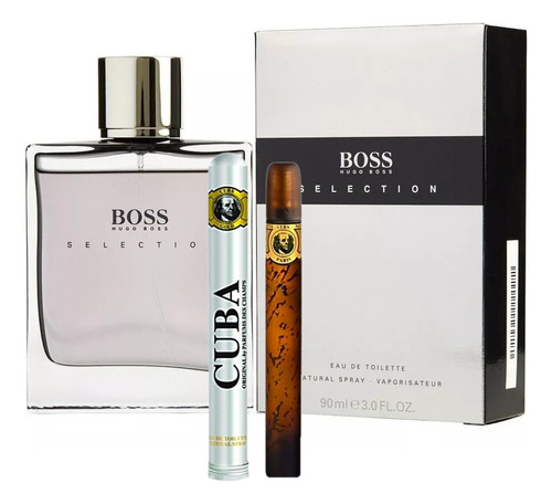 Hugo Boss Selection 90ml Caballero Original+perfum Cuba 35ml