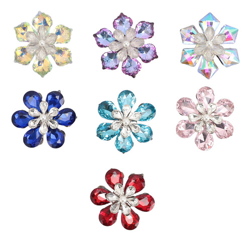 Decoraciones Con Diamantes De Imitación, 7 Unidades, Con Par