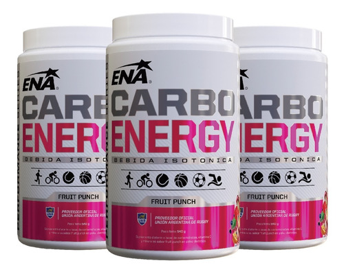 3 Carbo Energy Ena Bebida Isotónica 