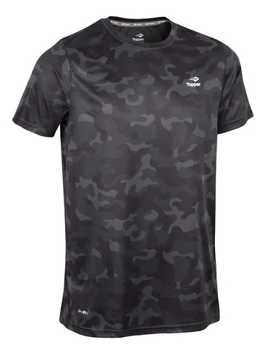 Remera Topper Mc Men Trng Full Print Camuflage Gris Hombre