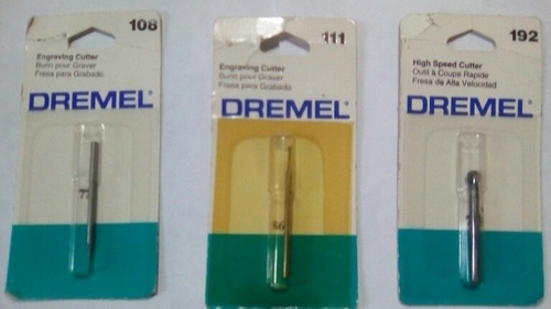 Combo Por Pares Puntas Dremel Alta Velocidad Para Grabado