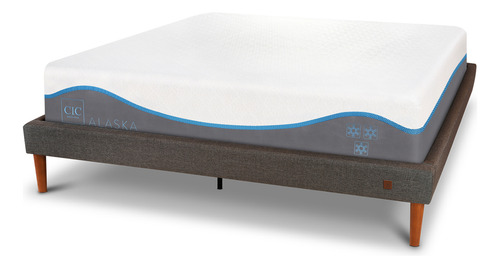 Cama Europea Curve Alaska 2 Plazas Blanco