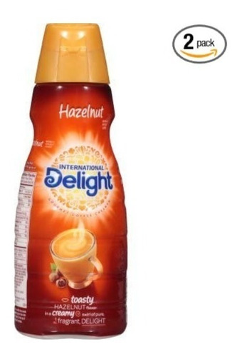 Crema Café Liquida Delight Hazelnut 946ml 2 Pack