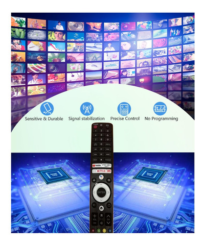 Control Remoto De Voz Jisowa Para Sharp 2t-c32be1t Aculo De
