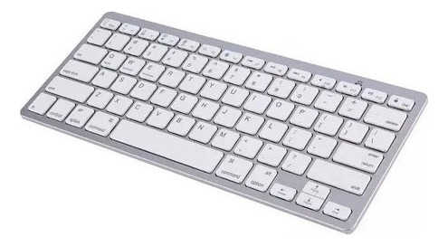 Teclado Bluetooth S/ Fio - Pc Tablet Celular Notebook Idioma Inglês Us Cor De Teclado Branco