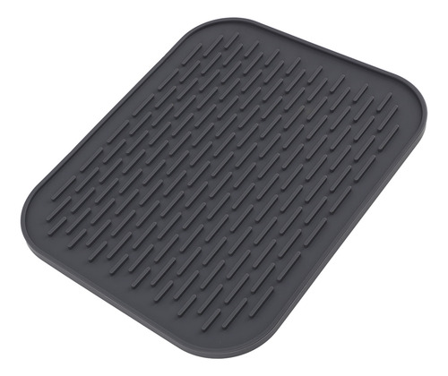 Alfombrilla De Silicona Para Secar Platos Con Borde Rectangu