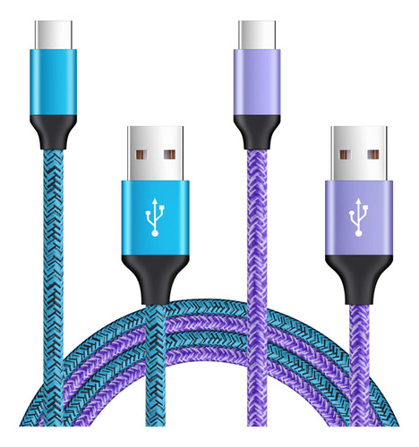 Andhot Cable De Carga Rapida De Nailon Trenzado Con Usb C A