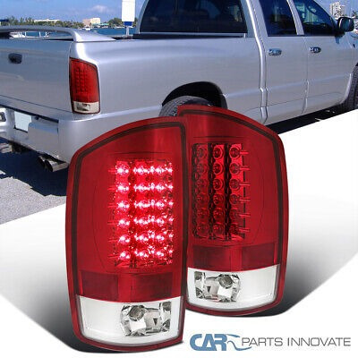 Fits 02-06 Dodge Ram 1500 2500 3500 Pickup Red Clear Led Ttx