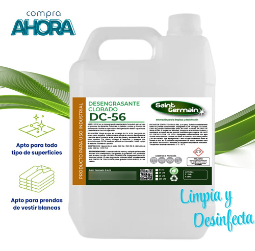 Desengrasante Desinfectante Mul - L a $21250