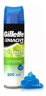 Gillette Gel De Afeitar Mach3 Complete Defense Sensitive 198