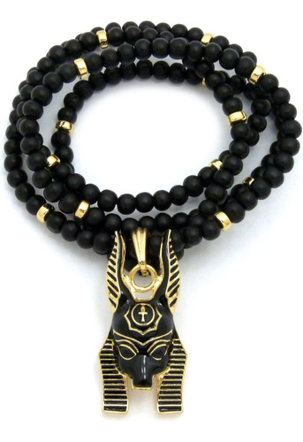 Moda 21 Colgante De Cabeza De Dios Anubis De Egipto, Collar 