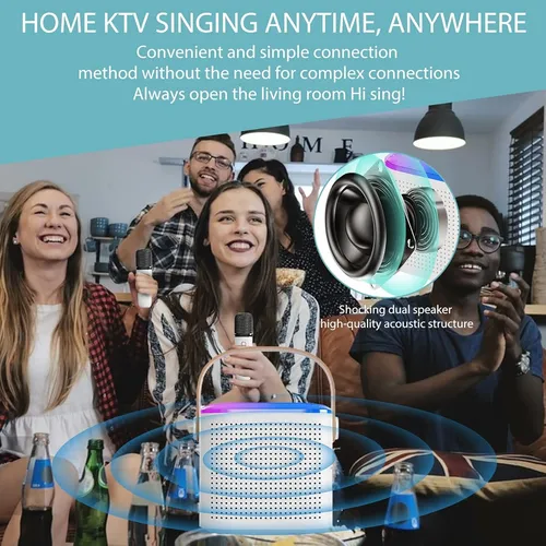 Micrófono De Karaoke Inalámbrico Bluetooth Para Todos Los