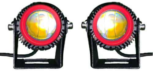 Faro Proyector Led Blanco/ámbar Para Motos