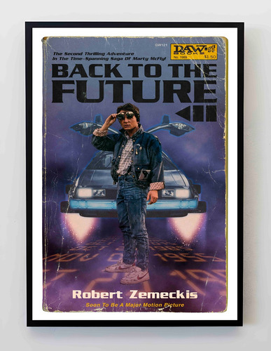 Cuadro 33x48cm Poster Robert Zemeckis Volver Al Futuro