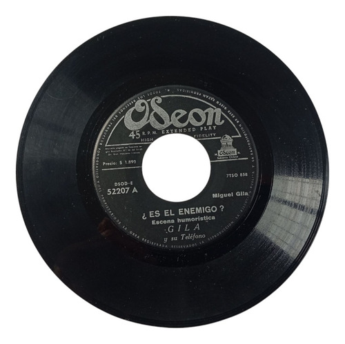 Vinilo Single De Gila - Es El Enemigo ( C42 (Usado)
