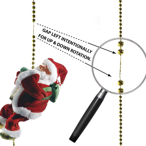 Imagem 3 de 6 de Papai Noel Subir Escada Natal Elétrica Brinquedo