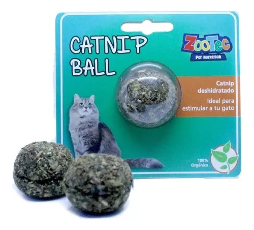 Hierba Gatera Catnip Ball Pelota Zootec Juguete Para Gatos