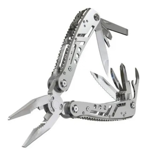 Imagen 2 de 5 de Pinza Navaja Multifunción Jeep - 16 En 1 - Gran Calidad