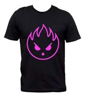 Remera Negra Lit Killah Logo Fuego Trap Argentino 100% Algod