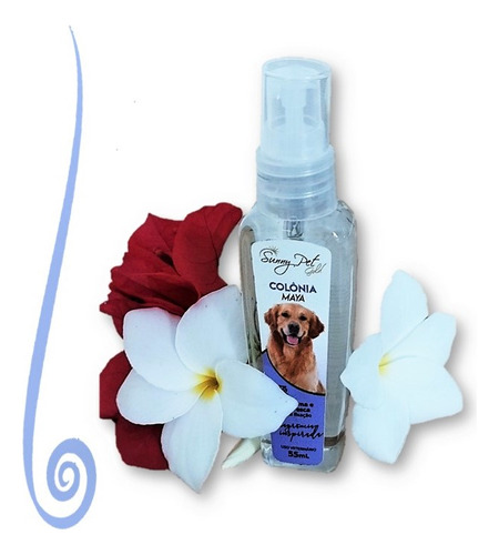 Colônia Para Pets Perfume Cheiroso Ótima Fixação 55ml