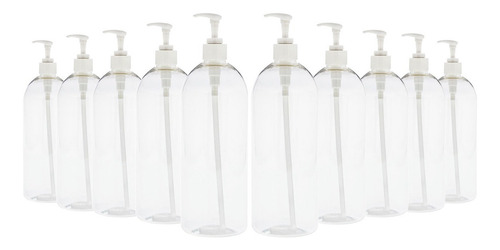 Imagen 6 de 6 de Botella De 1 Litro Paquete Con 10 Pz Cn Dispensador Calidad