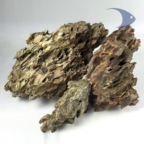 Imagen 1 de 2 de Roca Decorativa Dragon Kit 60 L Acurio Plantado 