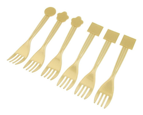 Imagen 8 de 8 de 4x6 Piezas De Plástico Desechables Cubiertos Tenedor
