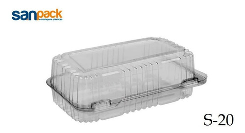 Embalagem Retângular Alta Sanpack S20 - Cx. 60 Un.