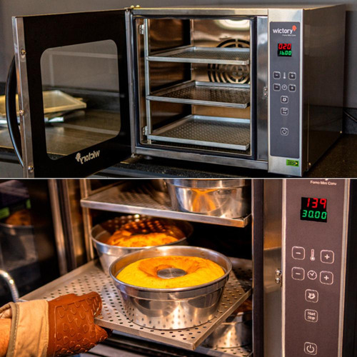 Forno Mini Convector 60 Lt Para Bolo 3 Assadeiras Wictory