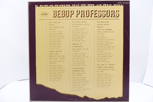 Vinilo Varios Artistas  Bebop Professors  1982 (ed. Jap)