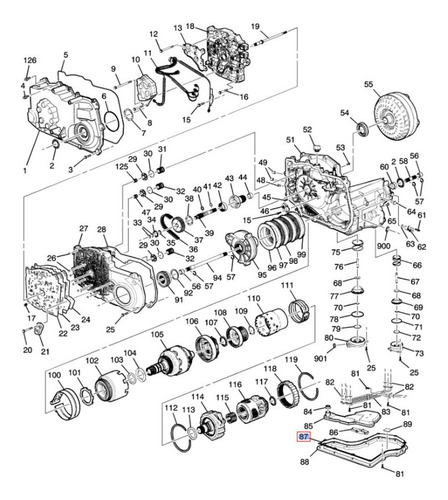 Junta Carter Transmision Oldsmobile Alero L4 2.4l 2001