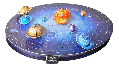 Puzzle Tridimensional Ocho Planetas Diy 3d Tridimensional