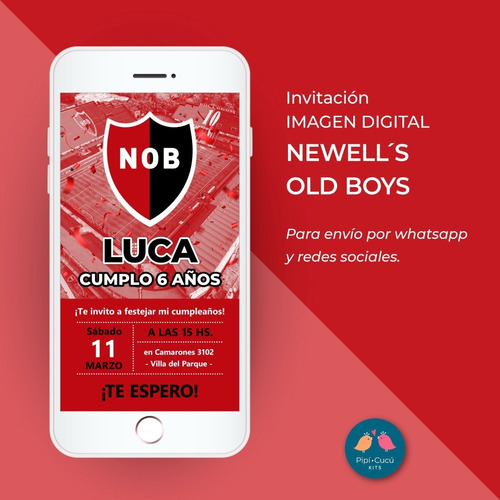 Invitación Digital Imagen - Fútbol Newell´s Old Boys